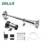 Auto Horn 12V 24V Loud High Pitch Universal Modified Motorcycle Truck Train Bus Boat Air Pump Long Single Tube